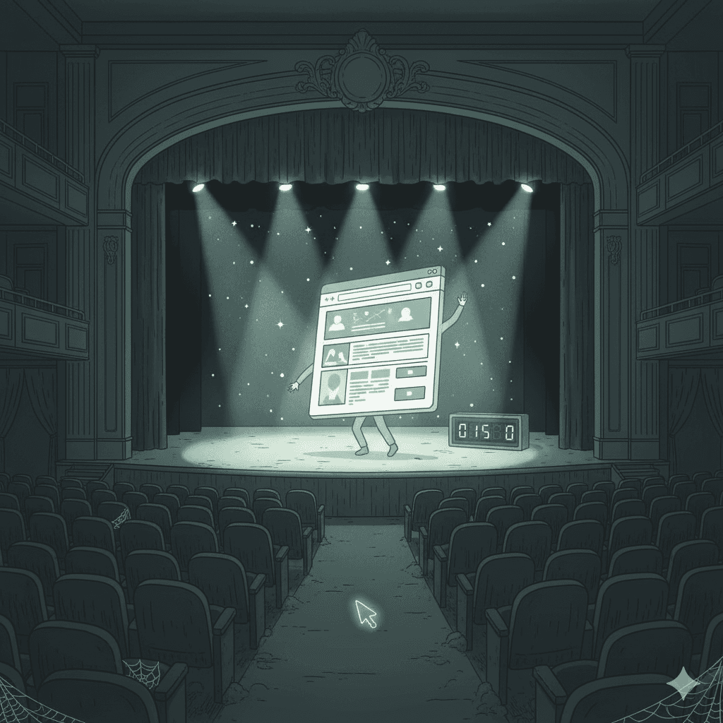 성과 없는 유령 웹사이트